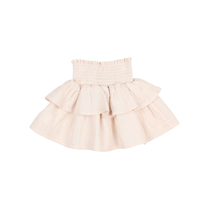 BÚHO LUREX SKIRT CREAM PINK