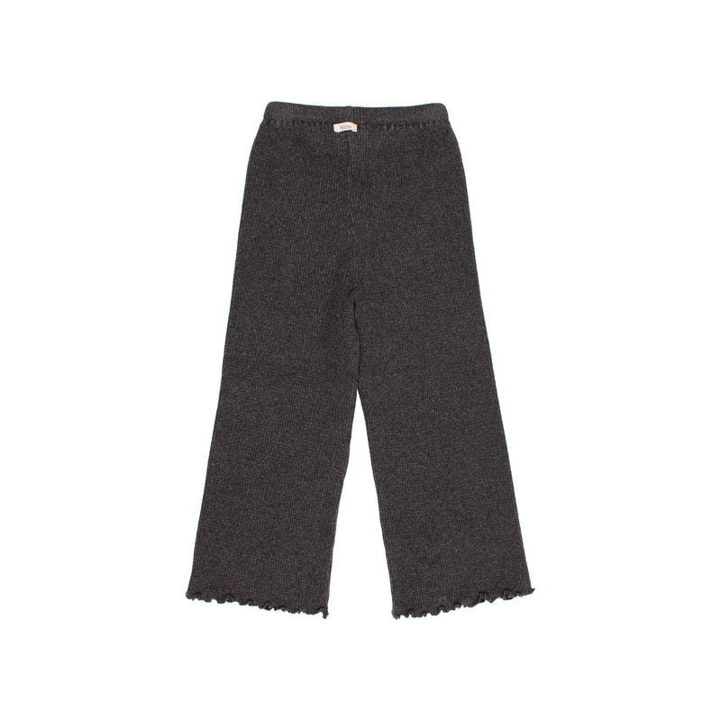 BÚHO SOFT RIB PANTS - ANTHRACITE