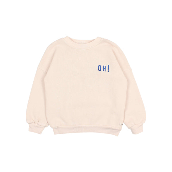 BÚHO SOFT FLEECE SWEATSHIRT CREAM PINK