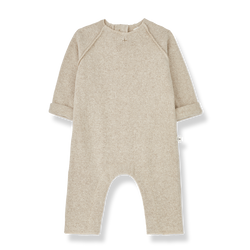 RECYCLED EXTRA SOFT PLAIN FLEECE SAND  - BAPTISTE