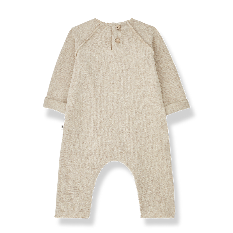 RECYCLED EXTRA SOFT PLAIN FLEECE SAND  - BAPTISTE
