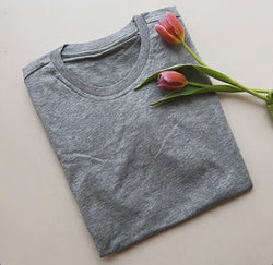 MAN TSHIRT GREY - MET BORDURING