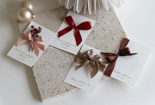 CARD - DRIED FLOWERS - ITS THE MOST WONDERFUL TIME OF THE YEAR