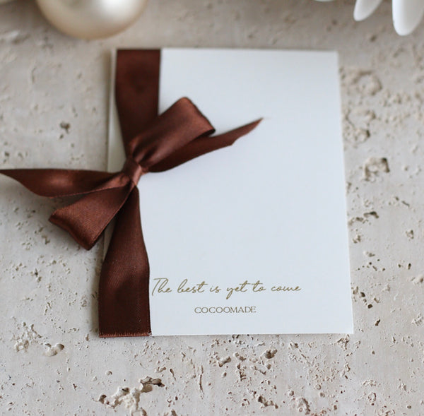 CARD - DRIED FLOWERS - THE BEST IS YET TO COME