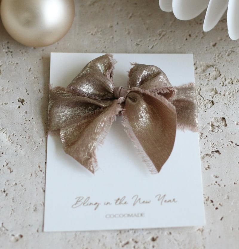 CARD - DRIED FLOWERS - BLING THE NEW YEAR!