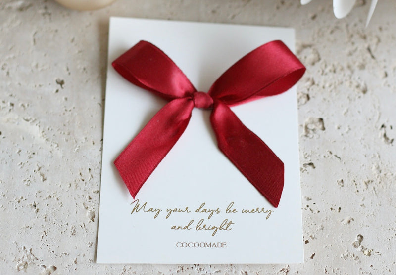 CARD - DRIED FLOWERS - MAY YOUR DAYS BE MERRY AND BRIGHT