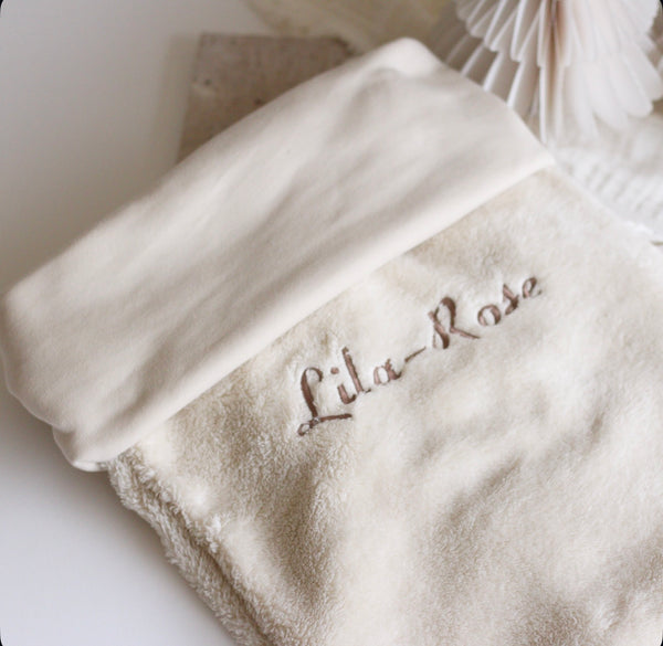 DEKEN FLEECE LOOK ECRU -  CUSTOMIZABLE