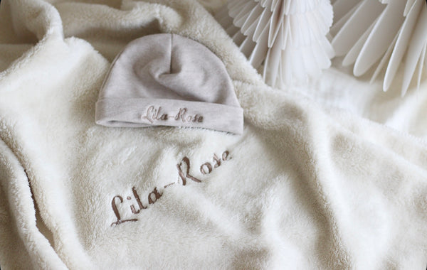 DEKEN FLEECE LOOK ECRU -  CUSTOMIZABLE