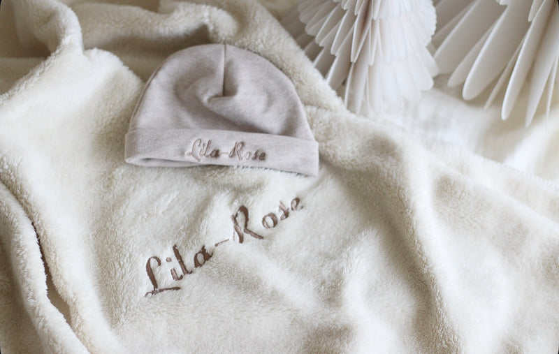 DEKEN FLEECE LOOK ECRU -  CUSTOMIZABLE