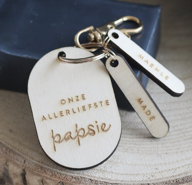 SLEUTELHANGER HOUT - GEPERSONALISEERD