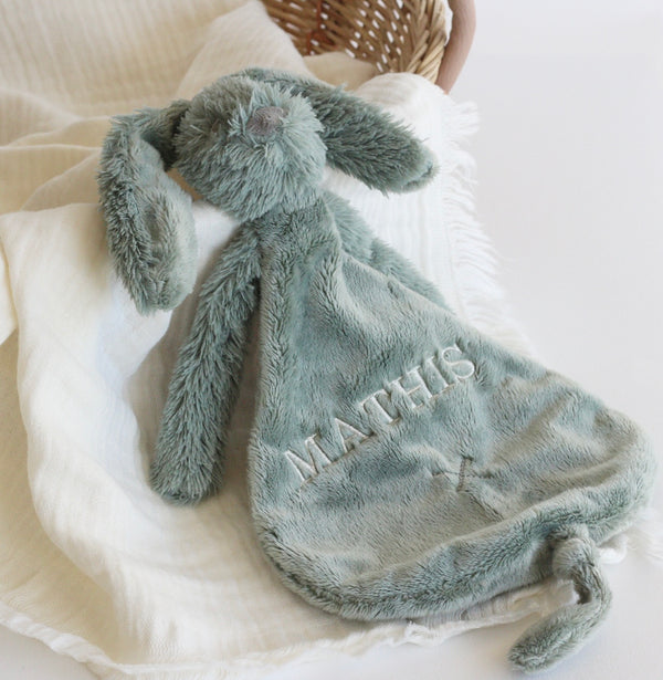 BUNNY SOFT GREEN - PERSONALISEERBAAR