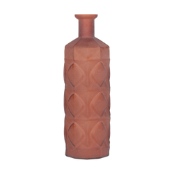 DECORATIVE BOTTLE FROSTED TERRA