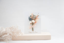 CARD - DRIED FLOWERS - HAPPY NEW HOME