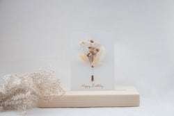 CARD - DRIED FLOWERS - HAPPY BIRTHDAY - COLLECTION 2
