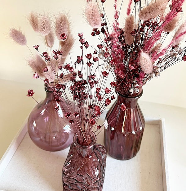 Set of 3 vases - Old Pink