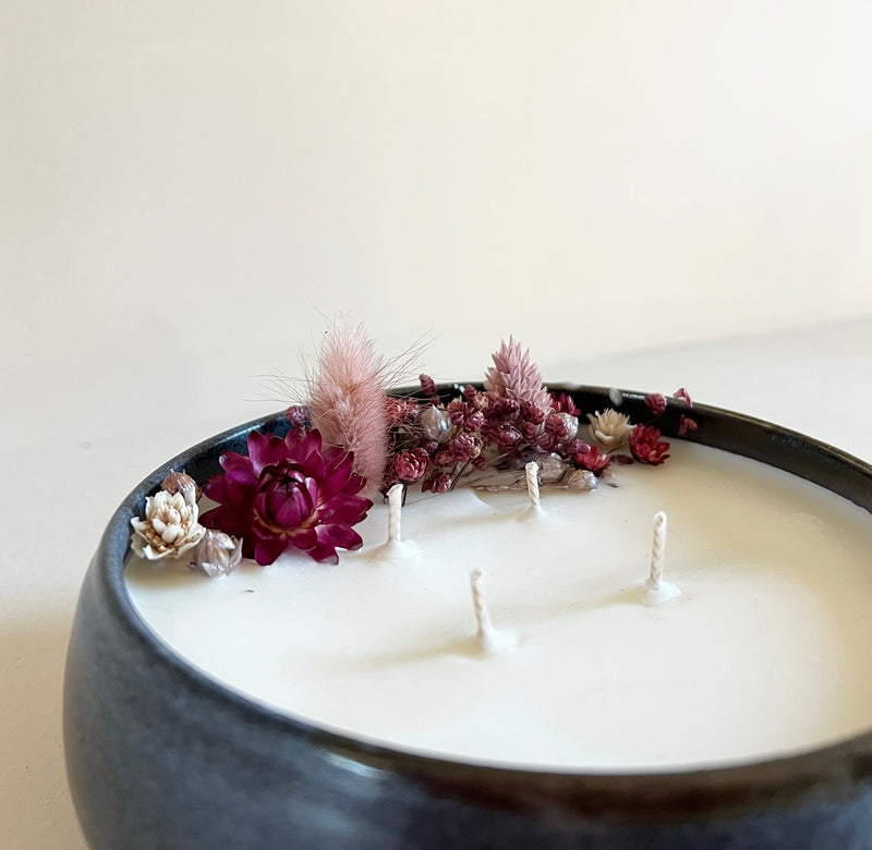 Scented Candle - Dried Flowers - Medium
